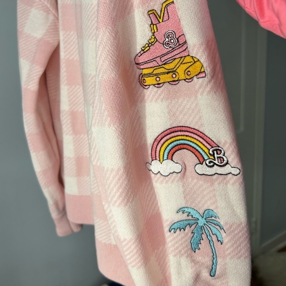Barbie Pink Gingham Cardigan - Picture 3 of 4